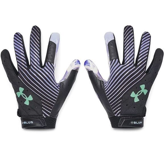 Under Armour 1376476 001 UA Blur Mens Size XL Football Skill Gloves w/ GlueGrip - Picture 1 of 6